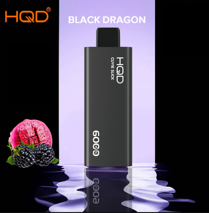 HQD SLICK BLACK DRAGON- 6000 PUFFS