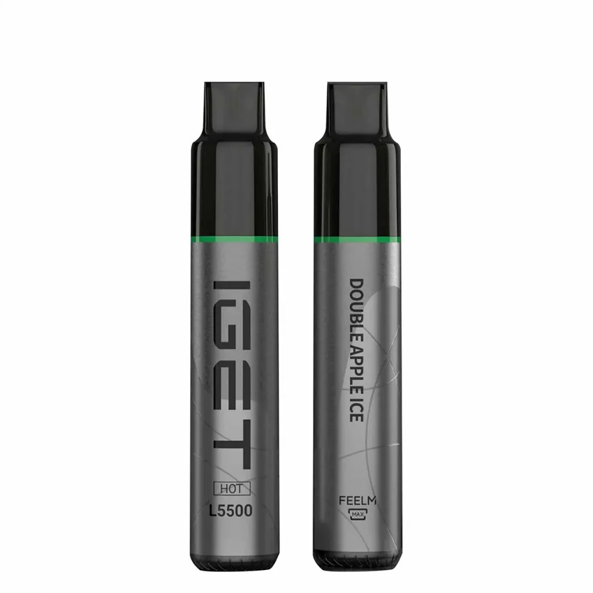 IGET HOT – DOUBLE APPLE ICE – 5500 PUFFS